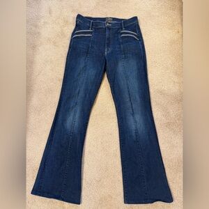 MOTHER Indigo Wide Leg Jeans